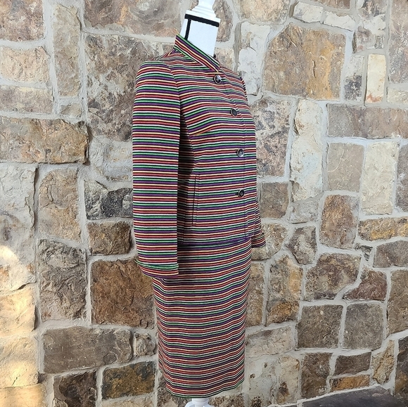Talbots 2 4 Striped Skirt Suit Set - Picture 6 of 11